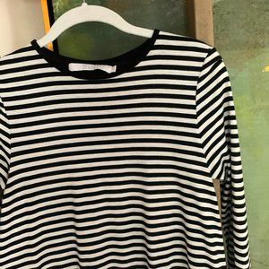 Black & White Striped Mini Dress